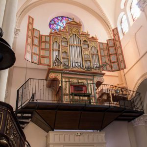 Órgano Ibérico construido por el taller de organería de Joaquín Lois en el año 2018																