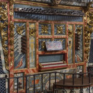 Consola del órgano de tubos de Nava del Rey